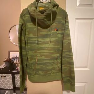aviator nation camo ninja hoodie XXL